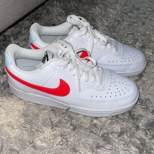 Nike white/red shoes